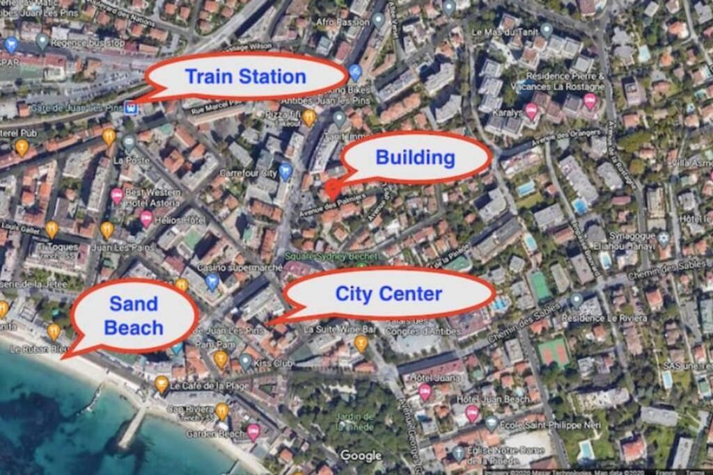 Coeur De Juan, Calme, 300M Plages - Easy Check-In Антиб Екстериор снимка